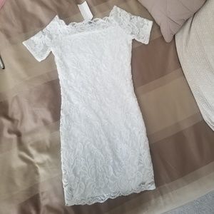 Divided lace dress from h&m